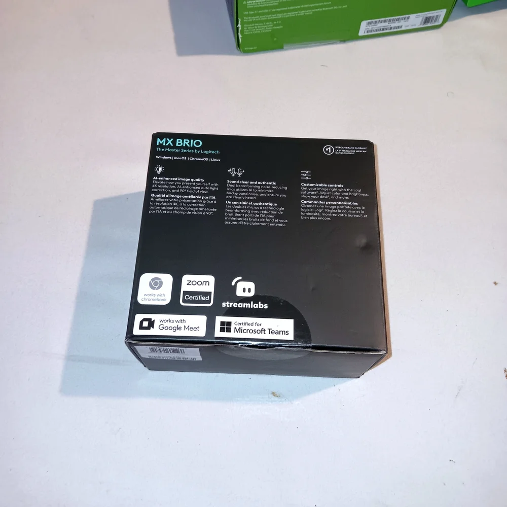 Logitech MX Brio 4K Ultea HD Webcam Pale Grey